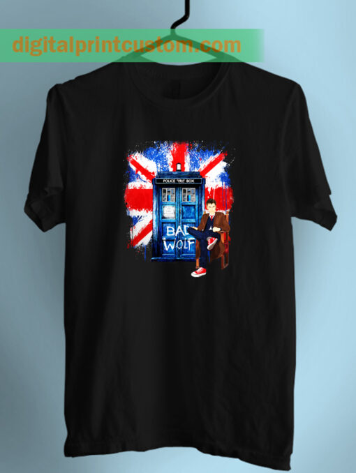 Police Box Doctor Who Bad Wolf Unisex T Shirt
