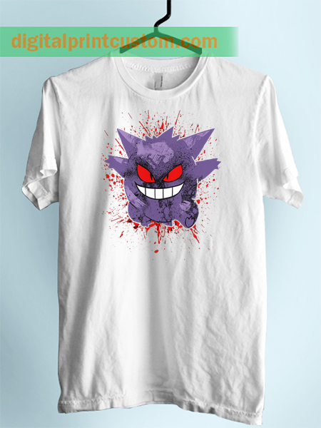 Pokemon Gengar Blood Unisex Adult Tshirt – Digitalprintcustom.com