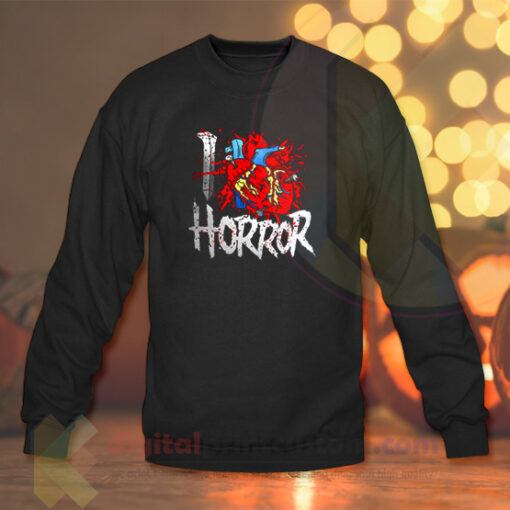 I Love Horror Crewneck Sweatshirts