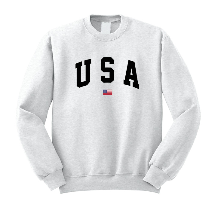 USA Flag Sweatshirt Cheap For UNISEX | Design By Digitalprintcustom