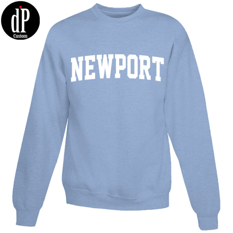 Newport Light Blue Sweatshirt | Design By Digitalprintcustom