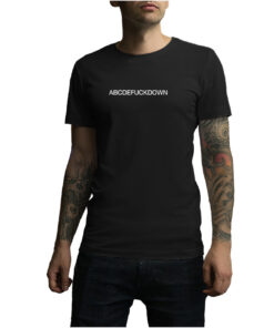 For Sale Comme Des Fuckdown ABCDEFUCKDOWN T-Shirt