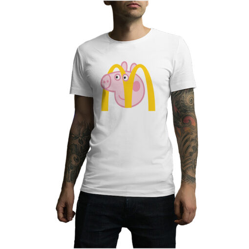 For Sale Mcdonalds X Peppa Pig Parody Funny T-Shirt