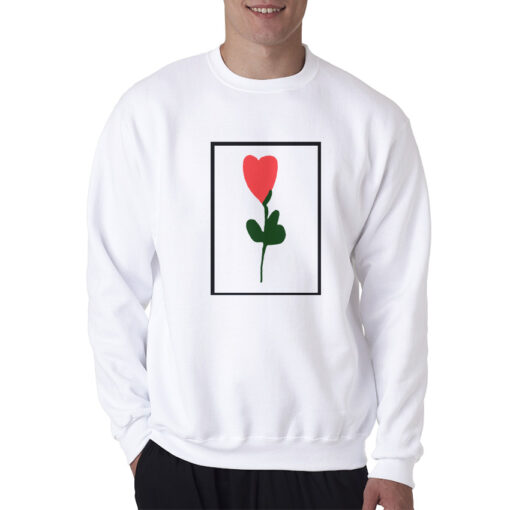Friends Tv Show Rachel Green Rose Heart Sweatshirt