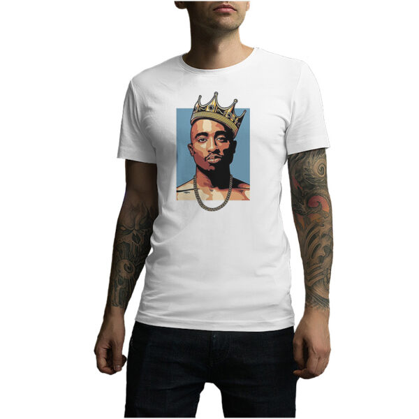 Tupac Shakur King Crown Hip-Hop Rap T-Shirt For UNISEX
