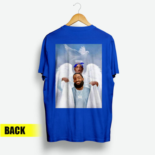 Two Angels 2pac Shakur And Nipsey Hussle Back T-Shirt