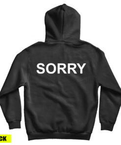 Guy At Concert With Sorry Back Design Hoodie