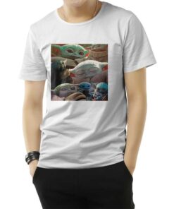 Baby Yoda Cute Collage T-Shirt