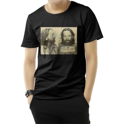 Willie Nelson Mugshot T-Shirt Cheap For Men's And Women's