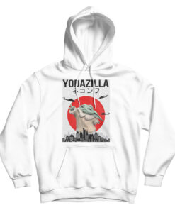 Baby Yoda Yodazilla Logo Hoodie