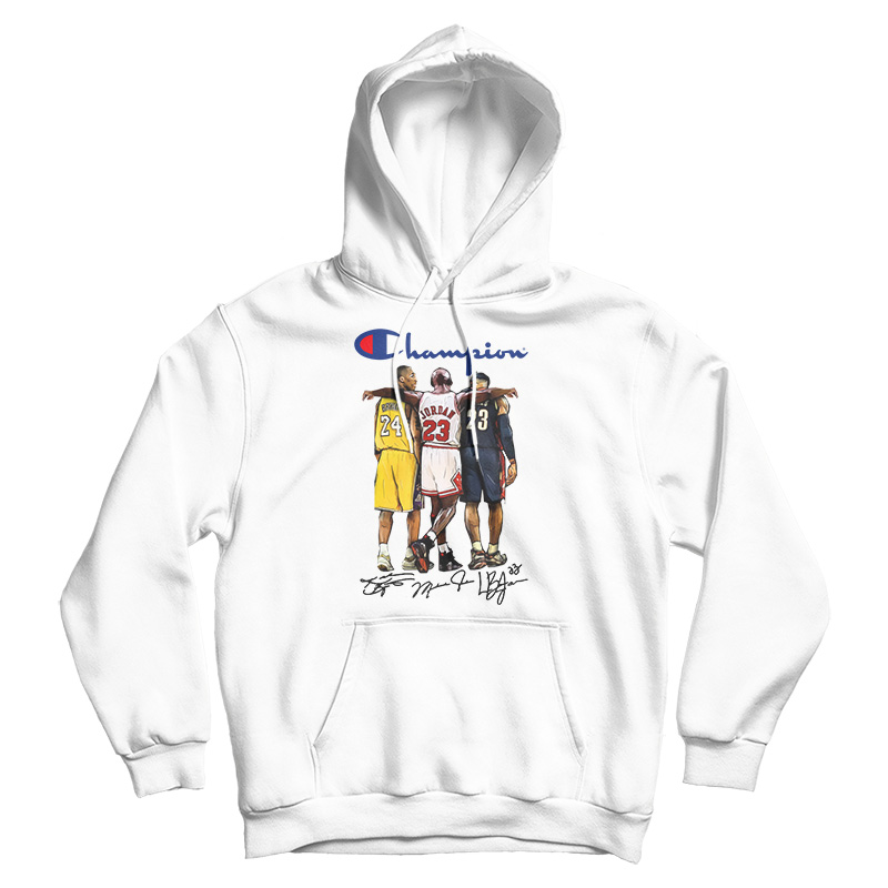 3 NBA Legends Kobe Bryant Michael Jordan Lebron James Champion shirt,  hoodie, sweater, long sleeve and tank top
