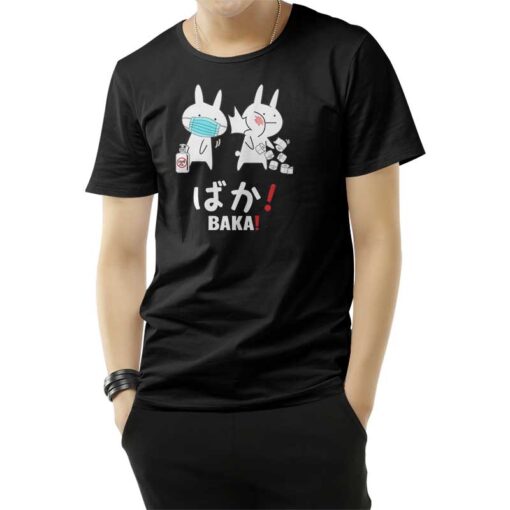 Funny Japanese Baka Rabbit Slap T-Shirt