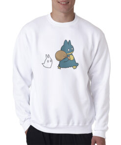 Bear And Chibi Totoro Sweatshirt