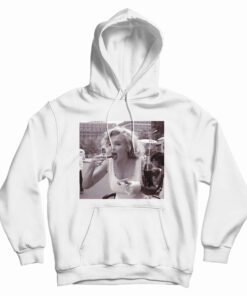 Marilyn Monroe Eating The Glick With No Protection Hoodie
