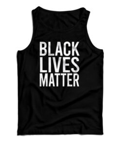 Black Lives Matter Slogan Tank Top