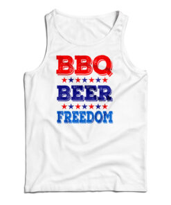 BBQ Beer Freedom America USA Party Tank Top