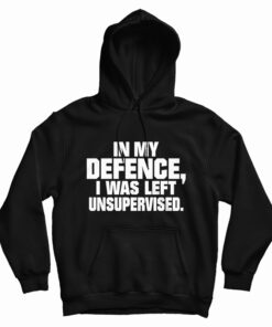In My Defence I Was Left Unsupervised Hoodie