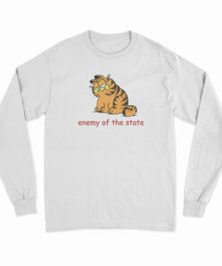 Enemy Of The State Garfield Long Sleeve T-Shirt