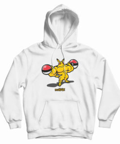 Pika Huge Buff Pikachu Pokemon Hoodie