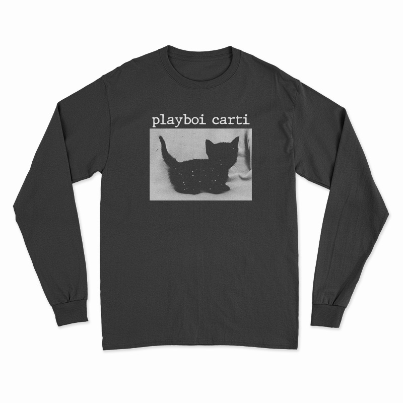 Playboi Carti Black Cat Long Sleeve T-Shirt - Digitalprintcustom.com