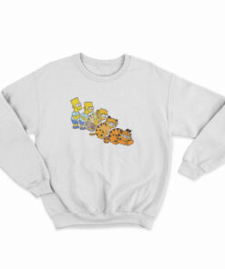 Bart Simpson And Garfield Sweatshirt