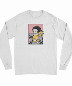 Betty Boop Garfield Long Sleeve T-Shirt