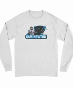 Cam Newton Carolina Panthers Logo Long Sleeve T-Shirt