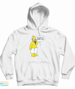 Homer Simpsons Wearing Towel Hoodie