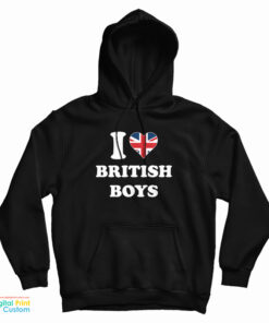 I Love British Boys UK Hoodie