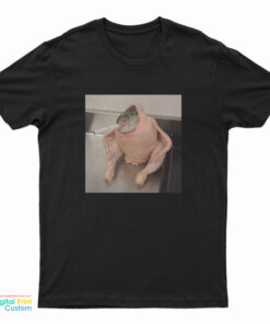 Fish Chicken Smoking a Cigarette Meme T-Shirt