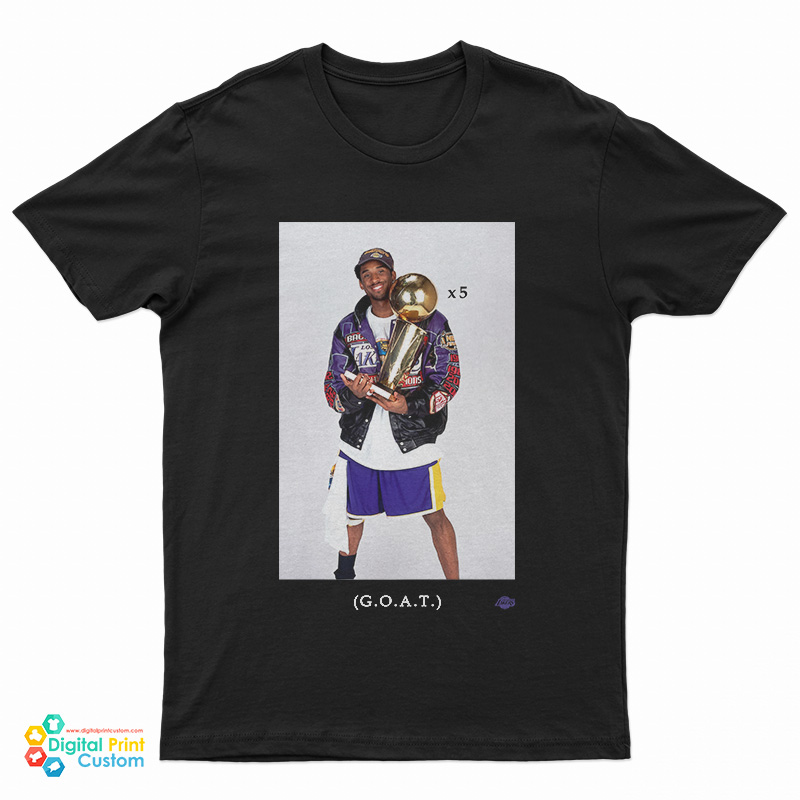 Get It Now Kobe Bryant Retirement Trophy GOAT Day T-Shirt