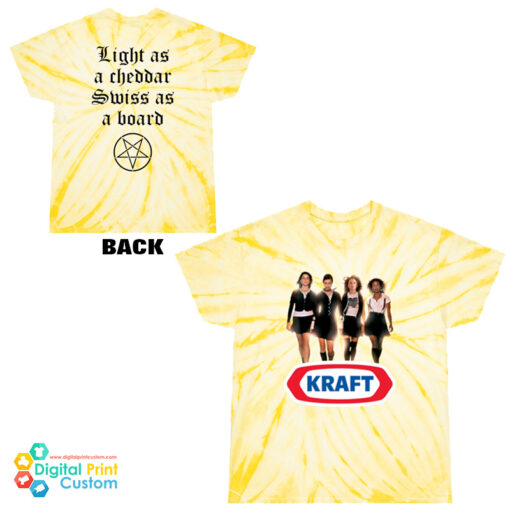 The Kraft Light a Cheddar Swiss As a Board Tie Dye Cyclone T-Shirt