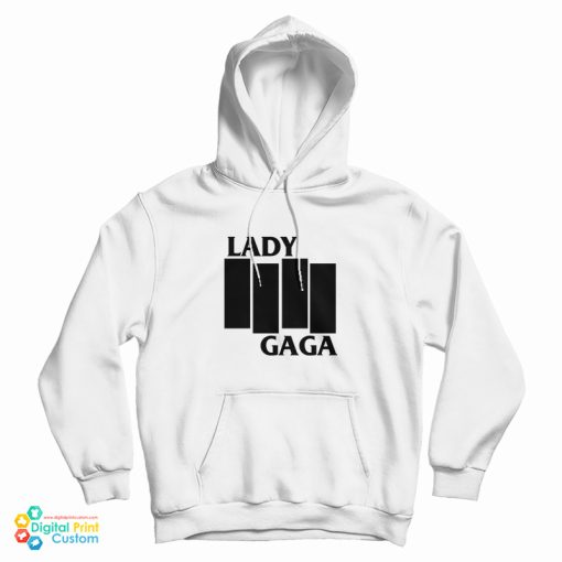 Black Flag Lady Gaga Logo Parody Hoodie