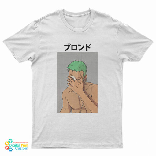 Anime One Piece Zoro Blonde Frank Ocean T-Shirt