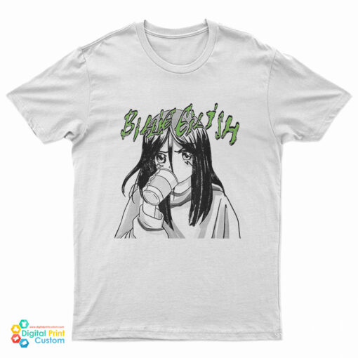 Billie Eilish Anime Portrait With Cup T-Shirt