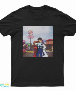 Rei Asuka Shinji Neon Genesis Evangelion Burger King Meme T-Shirt