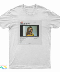 Lana Del Rey Video Games YouTube T-Shirt