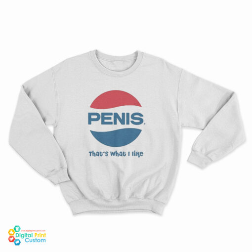 Penis Pepsi Logo Parody Sweatshirt