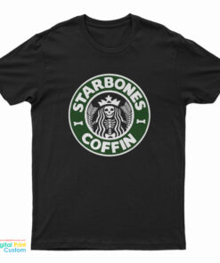 Starbones Coffin Logo Parody T-Shirt