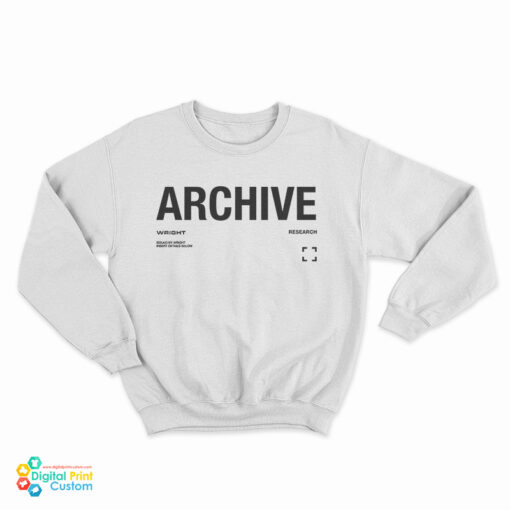 Archive Wright Research Sweatshirt