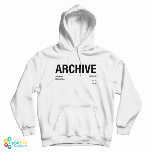 Archive Wright Research Hoodie
