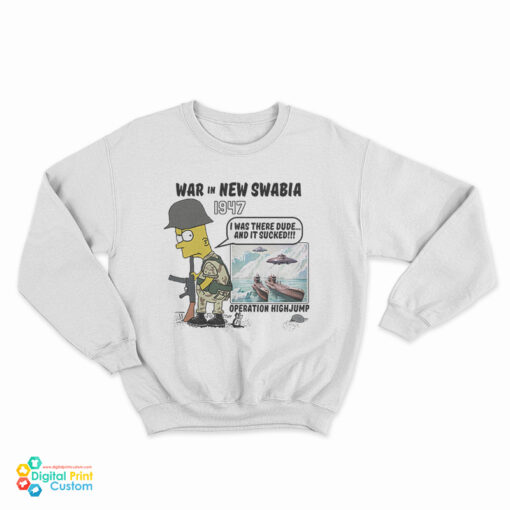 Bart Simpson War In New Swabia 1947 Sweatshirt