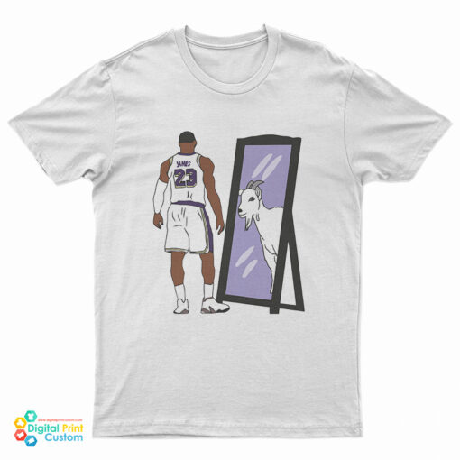 LeBron James 23 Mirror GOAT T-Shirt